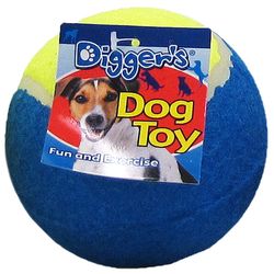 Boss Pet Digger's For Dog Multicolored Rubber Balls Tennis Balls Large 1 pk