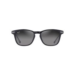 Maui Jim ManaOlana Sunglasses Unisex Shiny Black w/Gunmetal Frame Neutral Gray Lens Polarized