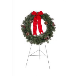Holiday Bright Lights 30 in. D Memorial Christmas Wreath