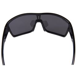 Seachoice Nautilus Sunglasses Unisex Shiny Black Frame Full Silver Mirror Lens Polarized