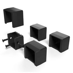 Fortress Railing Products Inspire Railing 4.75 in. H X 7 in. W X 2 in. L Aluminum Railing Connectors