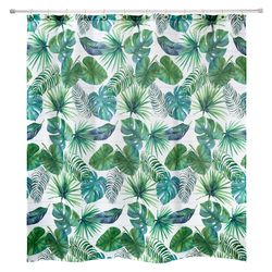 Avanti Linens Viva Palm 72 in. H X 72 in. W Multicolored Floral Shower Curtain Polyester