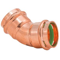 QuickFitting 1-1/4 in. Press in. Press in. Copper 45 Degree Elbow