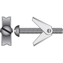 HILLMAN 3/16 in. D X 4 in. L Round Zinc-Plated Steel Toggle Bolt 2 pk