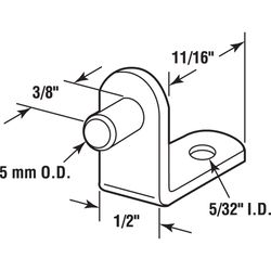 Richelieu Onward Gold Metal Shelf Support Shelf Support Peg 5 mm Ga. 1.00 in. L 33 lb