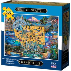 Dowdle Best of Seattle Personal Puzzle Cardboard/Paper Multicolored 500 pc