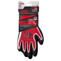 Venom Steel Work Gloves Black/Red L/XL 1 pair