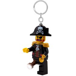 LEGO Captain Brickbeard Plastic Black/Yellow Pirate Captain Brickbeard Keychain w/LED Light