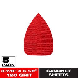 Diablo SandNet 5-1/2 in. L X 3-7/8 in. W Ceramic Blend 120 Grit Medium Sanding Pad