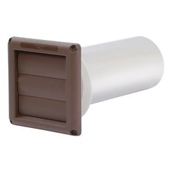 Deflect-O Supurr Vent 6 in. L X 4 in. D Brown Plastic Vent Dryer Hood
