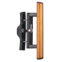 Ace Black/Brown Zinc Sliding Door Hardware Kit 1 pc