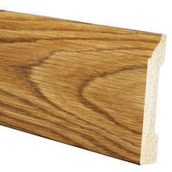 Inteplast Building Products 1/2 in. H X 3-7/16 in. W X 8 ft. L Prefinished Ultra Oak Polystyrene Wal
