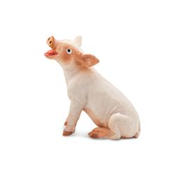 Safari Ltd. Safari Farm Sitting Piglet Toy Pink