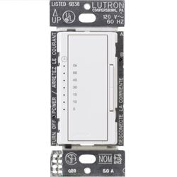 Lutron Maestro Indoor Countdown Timer 120 V White