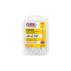 GRK Fasteners No. 8 in. X 2-1/2 in. L Star Trim Head W-Cut Trim Screws