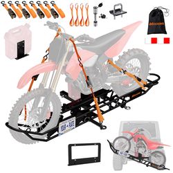 Mockins 83-in. Dirt Bike Hitch Carrier with Tilting Ramp Bike Hitch Hauler 1 pk