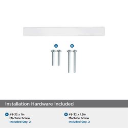 Amerock Monument Contemporary Bar Cabinet Pull 3 in. Polished Chrome Silver 1 pk