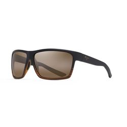 Maui Jim Alenuihaha Sunglasses Unisex Dark Brown Stripe Frame HCL Bronze Lens Polarized