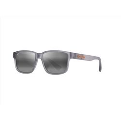 Maui Jim Kuniahi AF Sunglasses Men's Matte Transparent Gray Frame Neutral Gray Lens Polarized