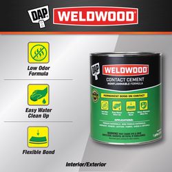 DAP Weldwood High Strength Synthetic Rubber Natural Contact Cement 1 gal