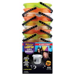 Magic Seasons Translucent LED Witch Bucket 1 pk (RANDOM COLOR)