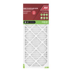 Ace 12 in. W X 30 in. H X 1 in. Synthetic 8 MERV Pleated Air Filter 1 pk