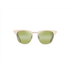 Maui Jim Holomua Sunglasses Unisex Shiny Solid Ivory Frame Maui HT Lens Polarized