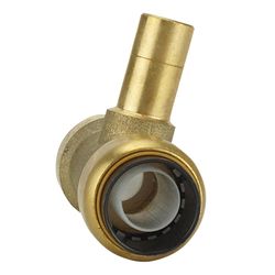 Apollo Tectite Push to Connect 1/2 in. PTC in to X 1/2 in. D PTC Brass Stem Street Tee