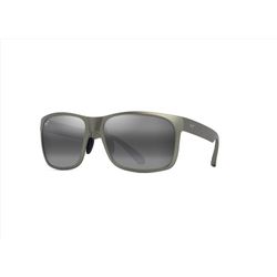 Maui Jim Red Sands Sunglasses Unisex Matte Grayish-Green Frame Neutral Gray Lens Polarized