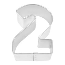R&M International Corp 3 in. L Number Two Cookie Cutter Silver 1 pc