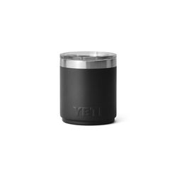 YETI Rambler 10 oz Black BPA Free Ceramic Lined Stackable Lowball Tumbler with MagSlider Lid