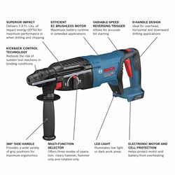 Bosch 18V Cordless SDS-Plus Rotary Hammer Drill Tool Only