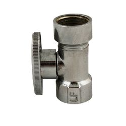 Keeney 1/2 in. FIP in. X 1/2 in. Brass Straight Stop Valve