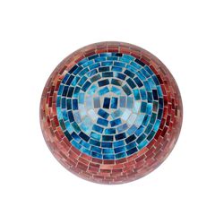 Alpine Red Glass 11 in. H Gazing Ball