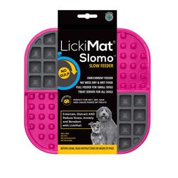 LickiMat Slomo Pink Plastic Slow Feeder For Dogs