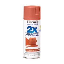 Rust-Oleum Painter's Touch 2X Ultra Cover Satin Cinnamon Paint+Primer Spray Paint 12 oz
