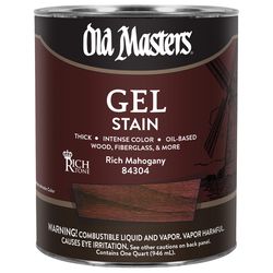 Old Masters Semi-Transparent Rich Mahogany Oil-Based Alkyd Gel Stain 1 qt