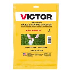 Victor Quick Strike Toxic Gasser Fog For Gophers and Moles 4 pk 4 pk