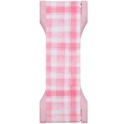 LoveHandle Pink/White Pink Gingham Silicone Cell Phone Grip For All Mobile Devices