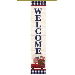 Briarwood Lane 47 in. H X 9.5 in. L Wood Patriotic Celebration Porch Leaner