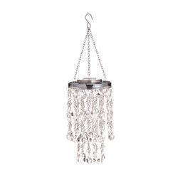 Glitzhome White Acrylic 18.75 in. H X 5.5 in. L X 5.5 in. W Chime Wall Hanging Decor