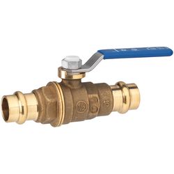 Homewerks 3/4 in. Brass Press Ball Valve Full Port Lever