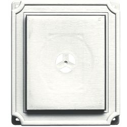 Builders Edge 8 in. H X 8.5 in. W X 1-1/2 in. L Prefinished White Vinyl Mounting Block