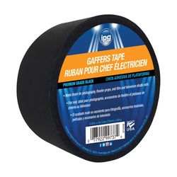 IPG 2.83 in. W X 54.7 L Black High Strength Gaffer's Tape 1 pk