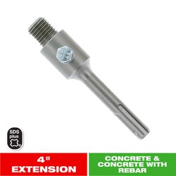 Diablo 4 in. Carbide Tipped SDS-Plus 4 in. L Core Bit Extension