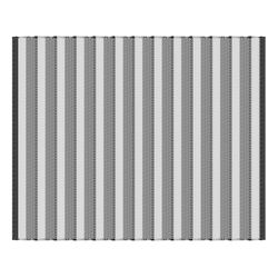 Vivsun Rugs 96 in. W X 120 in. L Gray Stripe Polyester Accent Rug
