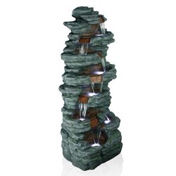 Alpine Polyresin Assorted Fountain with LED Light