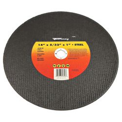Forney 14 in. D X 1 in. X 5/32 in. thick Aluminum Oxide Metal Cutting Wheel 1 pc