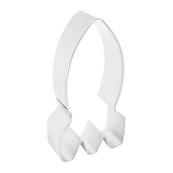 R&M International Rocket 2 in. W X 4 in. L Cookie Cutter Silver 1 pc