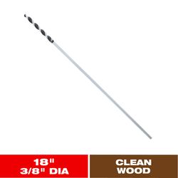 Diablo 3/8 in. X 18 in. L Installer Bit 3-Flat Shank 1 pk